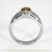 14K Yellow & White Men's Ring Setting Image