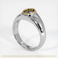 18K Yellow & White Men's Ring Setting Video