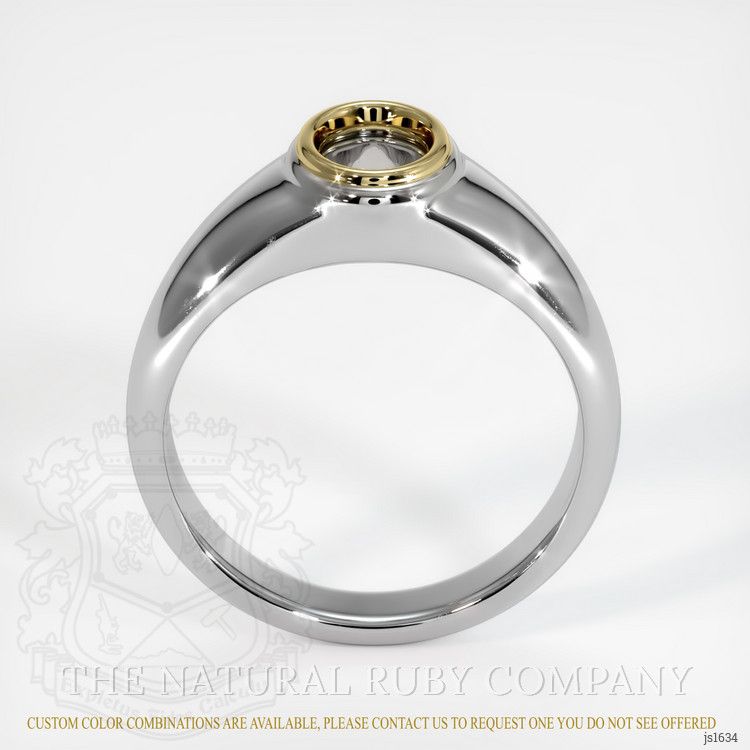 18K Yellow & White Men's Ring Setting
