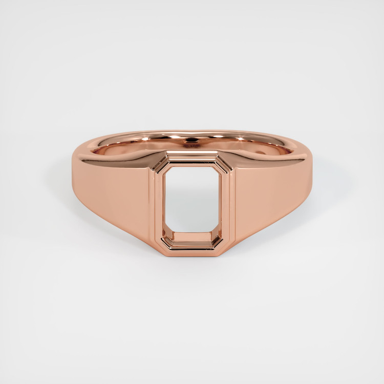 14K Rose Gold Men's Ring Setting