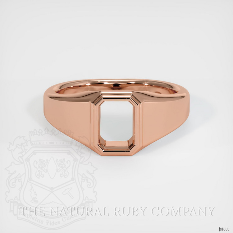 14K Rose Gold Men's Ring Setting