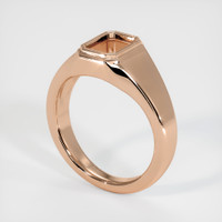 18K Rose Gold Men's Ring Setting Video