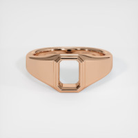 18K Rose Gold Men's Ring Setting Image