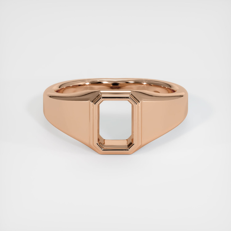 18K Rose Gold Men's Ring Setting