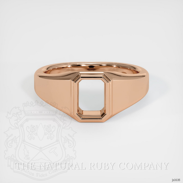 18K Rose Gold Men's Ring Setting
