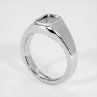 10K White Gold Men's Ring Setting Video