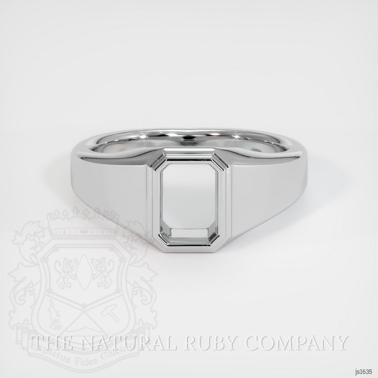 14K White Gold Men's Ring Setting