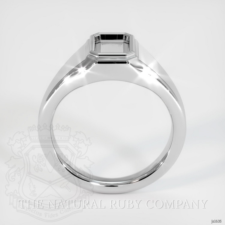 14K White Gold Men's Ring Setting