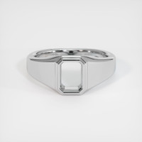 18K White Gold Men's Ring Setting Image