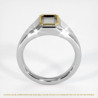 14K Yellow & White Men's Ring Setting Image