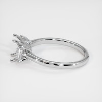 14K White Gold Three Stone Ring Setting Image