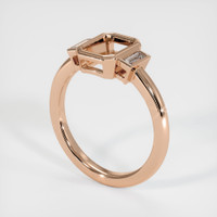 18K Rose Gold Three Stone Ring Setting Video