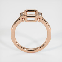 18K Rose Gold Three Stone Ring Setting Image