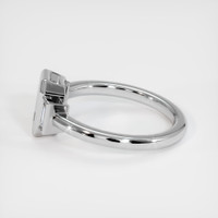 14K White Gold Three Stone Ring Setting Image
