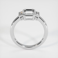 14K White Gold Three Stone Ring Setting Image