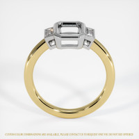 14K White & Yellow Three Stone Ring Setting Image