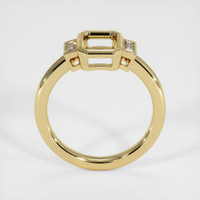 10K Yellow Gold Three Stone Ring Setting Image