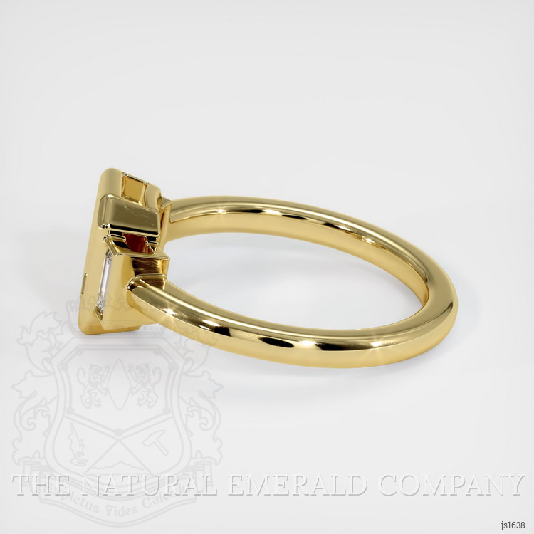 18K Yellow Gold Three Stone Ring Setting