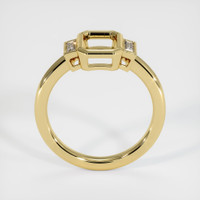 18K Yellow Gold Three Stone Ring Setting Image
