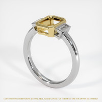 14K Yellow & White Three Stone Ring Setting Video