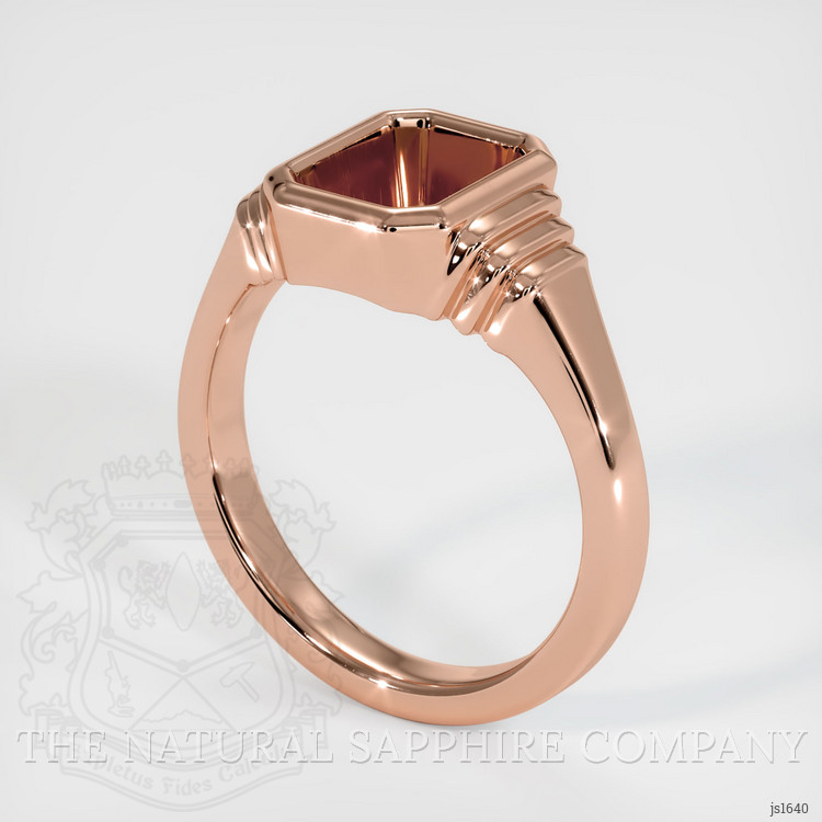 14K Rose Gold Men's Ring Setting