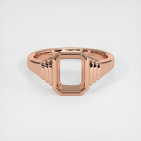 14K Rose Gold Men's Ring Setting Image