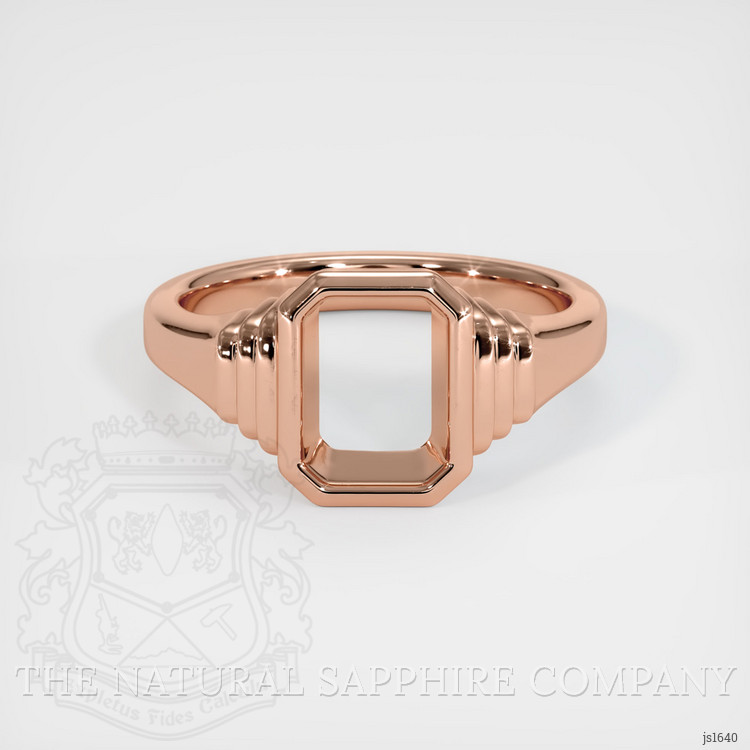 14K Rose Gold Men's Ring Setting