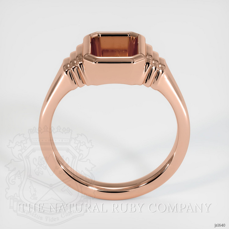 14K Rose Gold Men's Ring Setting