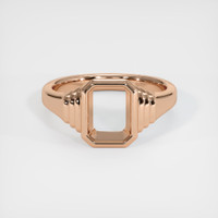 18K Rose Gold Men's Ring Setting Image
