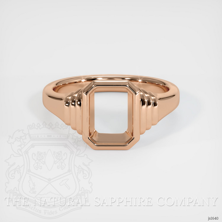 18K Rose Gold Men's Ring Setting