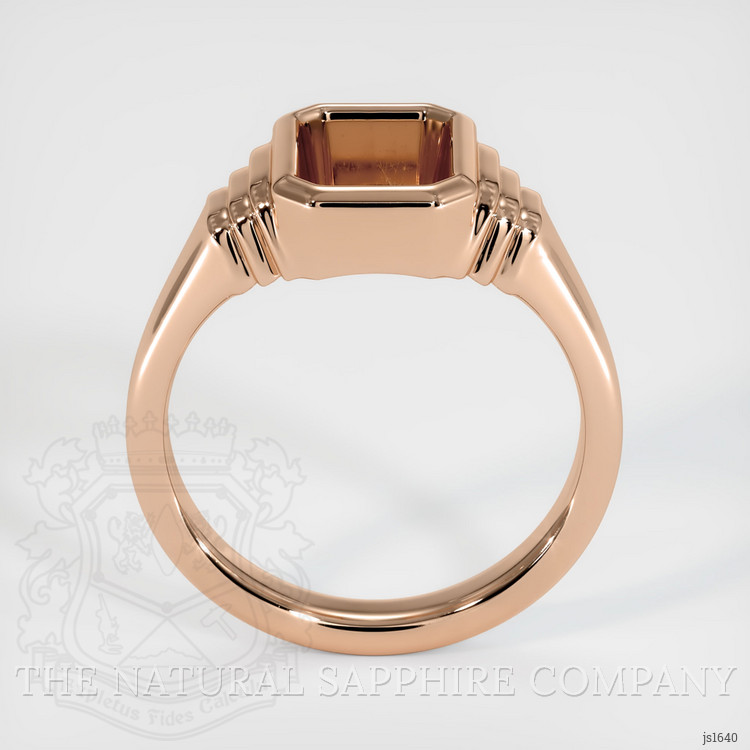 18K Rose Gold Men's Ring Setting