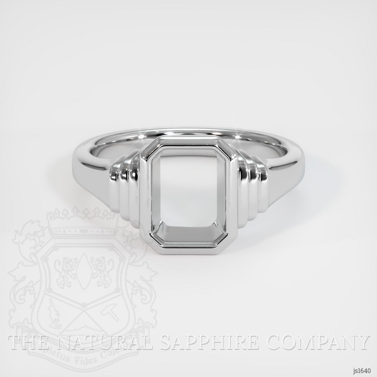 18K White Gold Men's Ring Setting