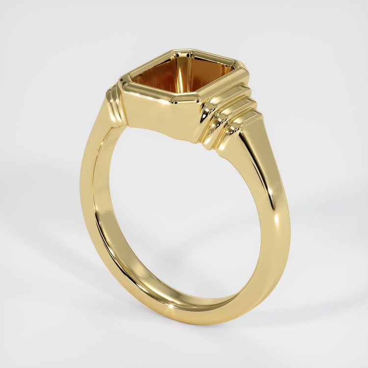 14K Yellow Gold Men's Ring Setting