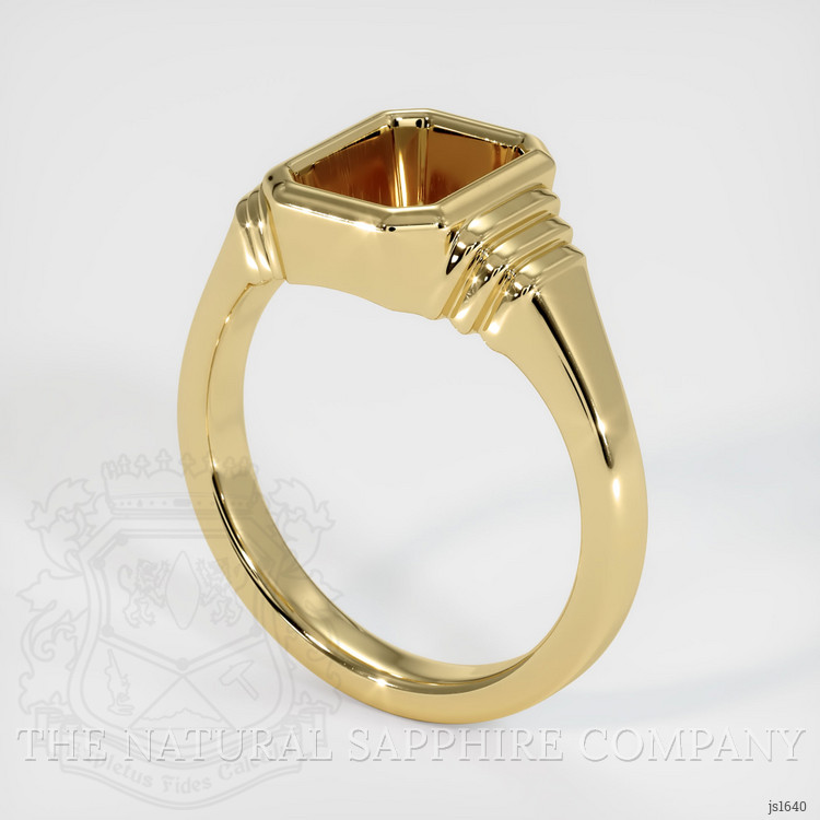 14K Yellow Gold Men's Ring Setting