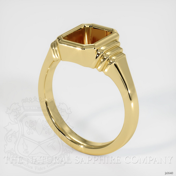 18K Yellow Gold Men's Ring Setting