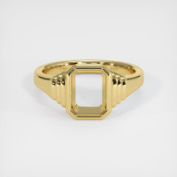 18K Yellow Gold Men's Ring Setting Image