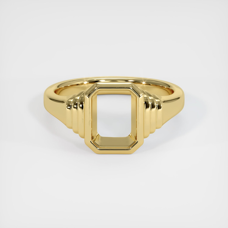 18K Yellow Gold Men's Ring Setting