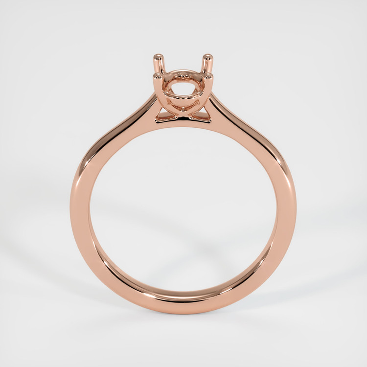 14K Rose Gold Solitaire Ring Setting