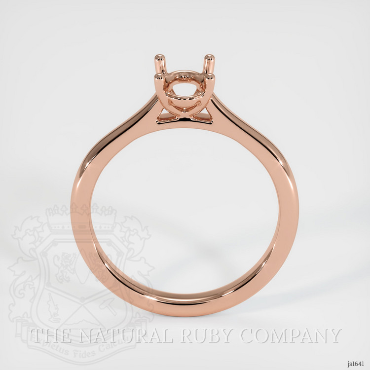 14K Rose Gold Solitaire Ring Setting