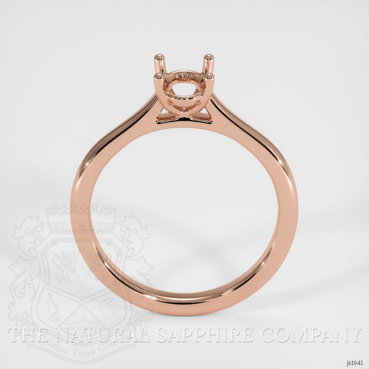 14K Rose Gold Solitaire Ring Setting
