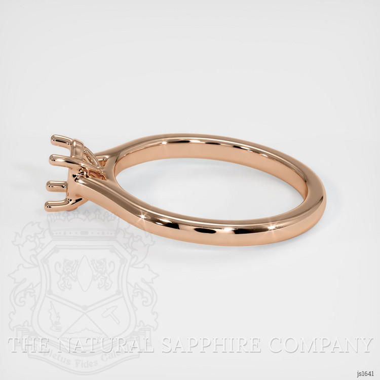18K Rose Gold Solitaire Ring Setting