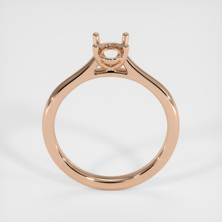 18K Rose Gold Solitaire Ring Setting