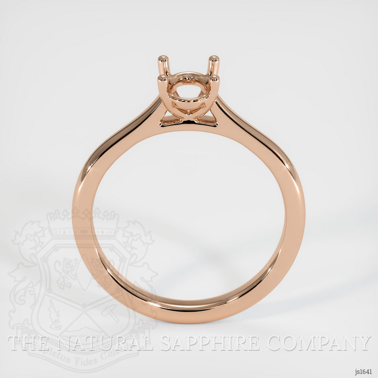 18K Rose Gold Solitaire Ring Setting