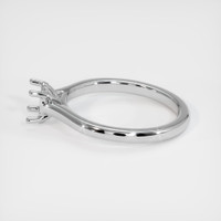 14K White Gold Solitaire Ring Setting Image