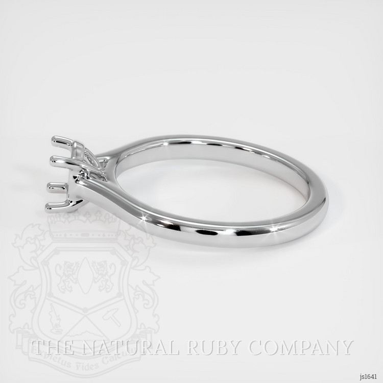 14K White Gold Solitaire Ring Setting