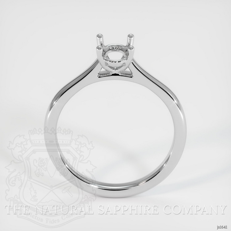 14K White Gold Solitaire Ring Setting