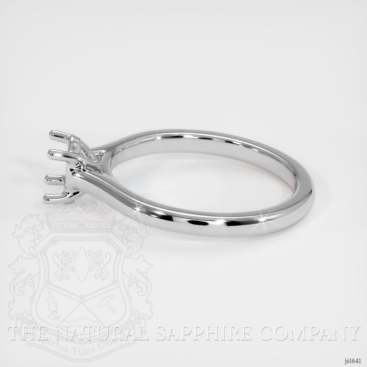 18K White Gold Solitaire Ring Setting