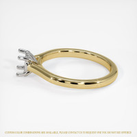 14K White & Yellow Solitaire Ring Setting Image