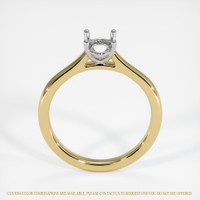 18K White & Yellow Solitaire Ring Setting Image