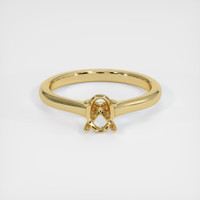 14K Yellow Gold Solitaire Ring Setting Image
